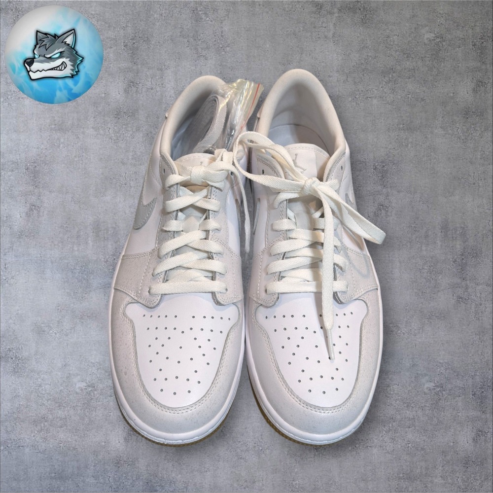 Nike Air Jordan 1 Low G Spikeless Golf DD9315-111 White / Gum Men's Size 14 - Picture 5 of 5